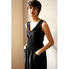 Modaspia - Fiji Dress in Black Corduroy - Show Pony Boutique