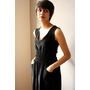 Modaspia - Fiji Dress in Black Corduroy - Show Pony Boutique
