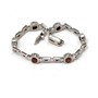 Awesome 925 sterling silver Faceted Garnet Bracelet