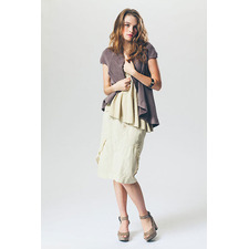 Prairie Underground - Painter's Skirt in Oyster $110 - Show Pony Boutique