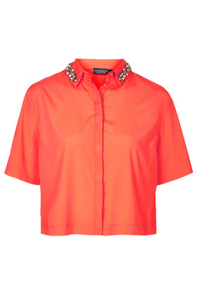 Embellished Collar Shirt