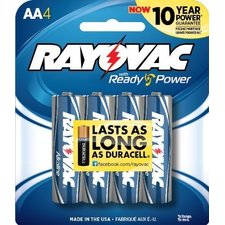 Rayovac Rayovac Alkaline Batteries, AA Size, 0.24 Pound