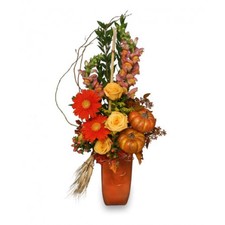 Toasted Pumpkin Fall Flowers in Highland, MI - FLOWER FACTORY