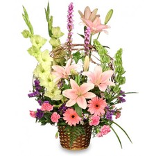 Basket of Memories Floral Arrangement in Highland, MI - FLOWER FACTORY
