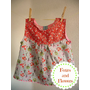 2T-3T Girl's Cotton Shirt  Handmade Ready to Ship-Fox and Flowers