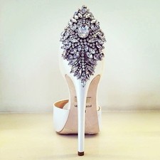 Badgley Mischka "Kindra" Embellished Heels | Spotted on @mbfashionweek