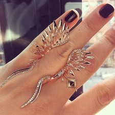 Cristina Ortiz Wings Ring | Spotted on @glamourmag