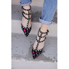 Fancy - Rockstud Cavallino Pointy Toe Pump by Valentino