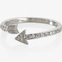 CUBIC ZIRCONIA PAVE ARROW R...