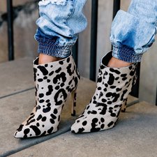 Fancy - Leopard Pony Ankle Boot by The Mode Collective