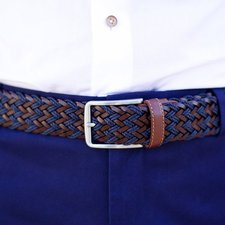 Fancy - Braided Leather Belt by Cavalier Bleu