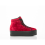 Jeffrey Campbell Homg in Red Crushed Velvet at Solestruck.com