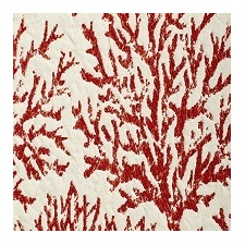 Bella Dura Fabric  Coraline Red Coral  (Sold by the Yard) 100% Bella-Dura USA   54"  - My Fabric Connection -  Bella Dura
