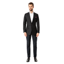 Highbridge Charcoal Houndstooth Blazer Front