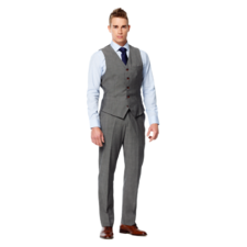 Solid Cool Gray Vest