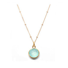 Rachael Ryen - Aqua Chalcedony Gemstone Necklace $62 - Show Pony Boutique