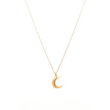 Rachael Ryen - Gold Vermeil Half Moon Charm Necklace $55 - Show Pony Boutique