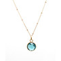 Rachael Ryen - London Blue Quartz Gemstone Necklace $62 - Show Pony Boutique