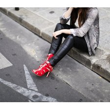 Fancy - Bonnie Suede Lace-Up Bootie by Joie