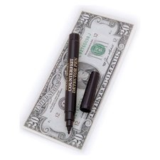 Counterfeit Currency Detector Pen, Black Barrel, Not Mountable