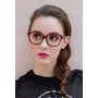 OVERSIZED VINTAGE STYLE DSHAPE PURPLE TORTOISESHELL GLASSESS