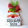 Santa Door Hanger, Christmas Decor, Santa Wreath, Christmas Door Hanger, Christmas Wreath, Door Decoration, Holiday Decor