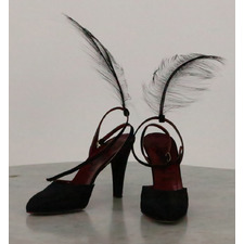 1970s Yves St Laurent Bird of Paradise runway shoes 8N image 2