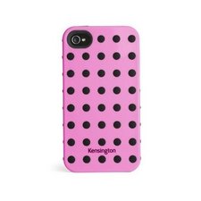 Combination Case for iPhone 4 & 4S Pink w/Black Dots