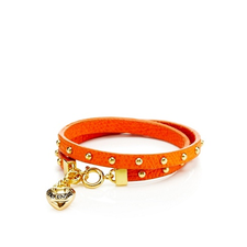 Double Wrap Studded Leather Bracelet