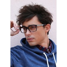 TORTOISESHELL ACETATE RIMS WITH METAL TEMPLE FRAME