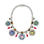 Rhinestone Cluster Collar Necklace