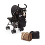 The Tiverton Diaper Caddy fixes to the back of your stroller