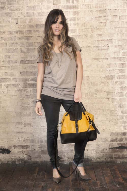 Dorchester Mustard Lambskin...