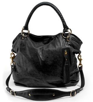 Black Anglo Lambskin Carrya...