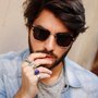 Fancy - Vintage Half Frame Sunglasses By zeroUV