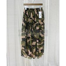  Mid Length Camouflage Chiffon Skirts