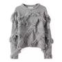 Stylish Short Fringed Pullover 