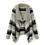 Blocking Colour Striped Baggy Sweater Cardigan
