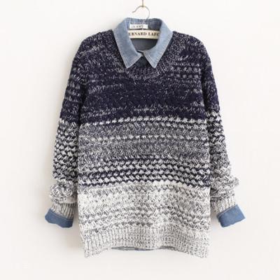 Fluzzy Knit Sweater Pullover 