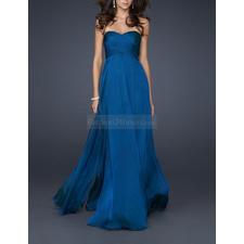 Sweet-Heart Strapless Flowing Evening Dresses