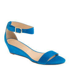 Lillian suede low wedges