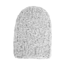 Isobel + Cleo Handknitted Cashmere Beanie- Silver Fox