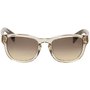 Fancy - Beige Translucent Horn Stem Round Sunglasses by Jil Sander