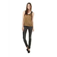 ELENA CREPE TANK & LEATHER PANT