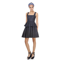 Tailored Denim Blue Dress