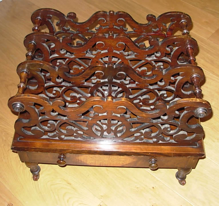 Antique Mahogany Canterbury
