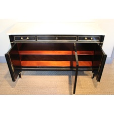 Fine quality Mid C20th French Lacquered Buffet in the C18th taste