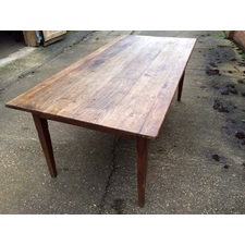 Gorgeous wide chestnut tapered leg table 