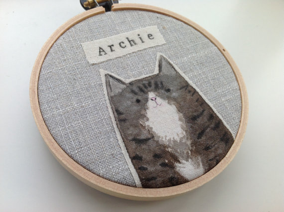 Personalised pet cat portra...