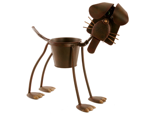 Metal Dog Planter - Gift Ideas